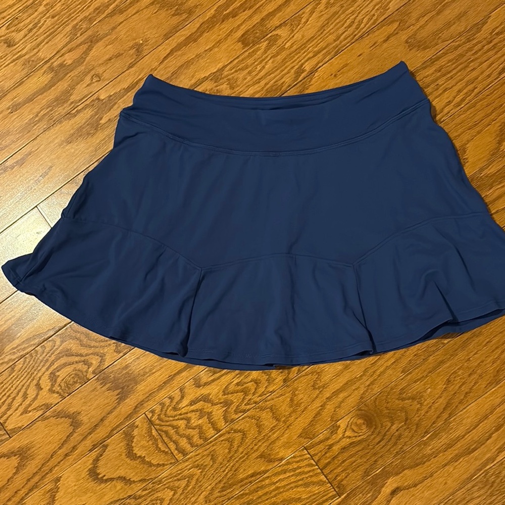 Lilly Pulitzer Blue Luxletic Corrine Skort Skirt with Ruffled Style